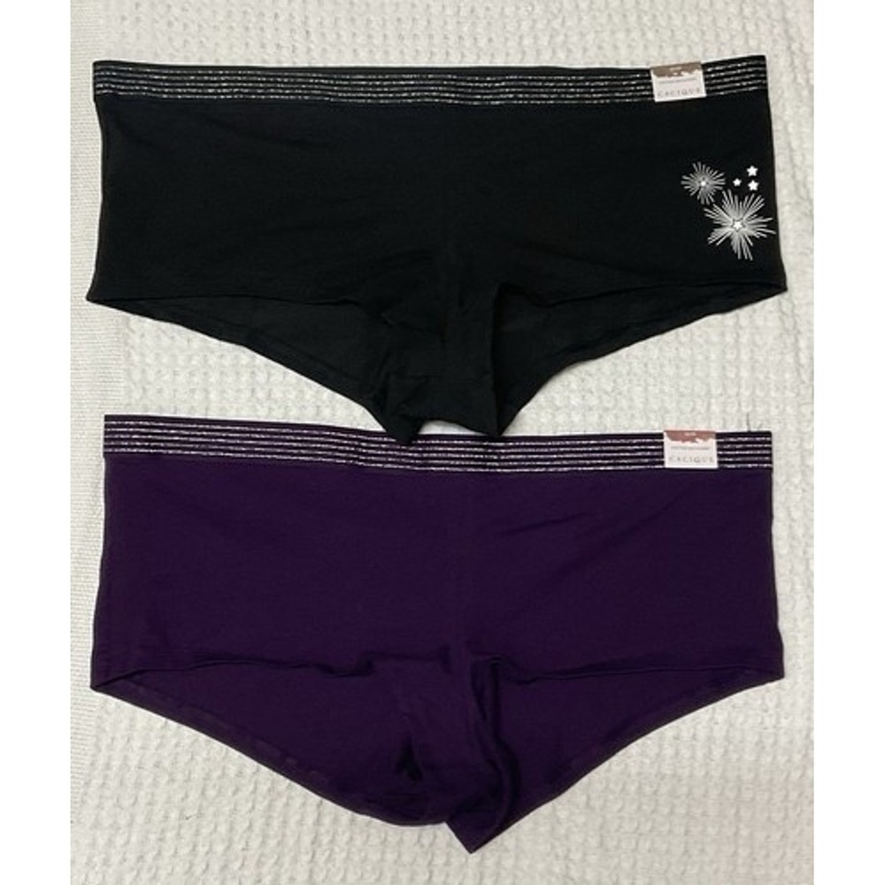 NWT Cacique Boyshorts Lot of 2 Two Pair Panty Women 18/20 & 22/24 India‎